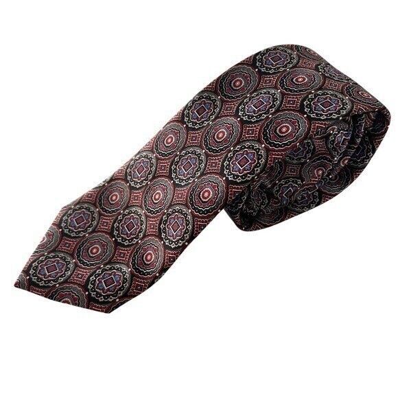 Pierre Cardin Necktie Medallion Pattern 100% Polyester Tie Men's Fashion Formal - Picture 8 of 13